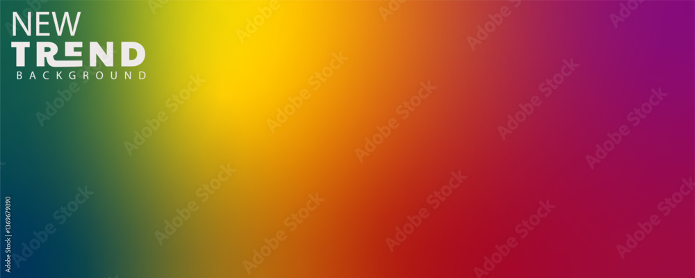 Poster freeform gradient background, abstract blurred texture | colorful trendy background | pattern decora