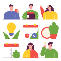A diverse Vector set Illustrator Artwork Design