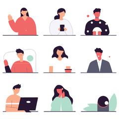 A diverse Vector set Illustrator Artwork Design