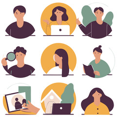 A diverse Vector set Illustrator Artwork Design