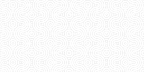 Overlapping Pattern Minimal diamond geometric waves spiral transparent and abstract circle wave line. white and gray seamless tile stripe geometric create retro fabric pattern background.