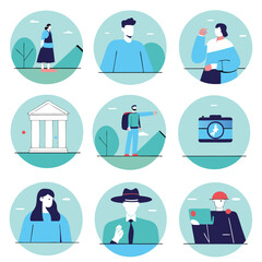 A diverse Vector set Illustrator Artwork Design
