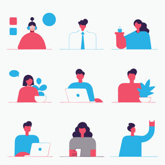 A diverse Vector set Illustrator Artwork Design
