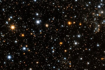 Starfield with colorful stars and faint nebulae, a stunning deep space view, celestial background