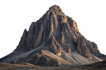 Naklejka premium Majestic Mountain Peak at Sunrise Dramatic Landscape Photography