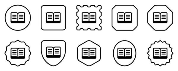 Editable open book, reading, literature vector icon. Part of a big icon set family. Perfect for web and app interfaces, presentations, infographics, etc