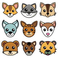 Fototapeta premium A diverse Vector set Illustrator Artwork Design