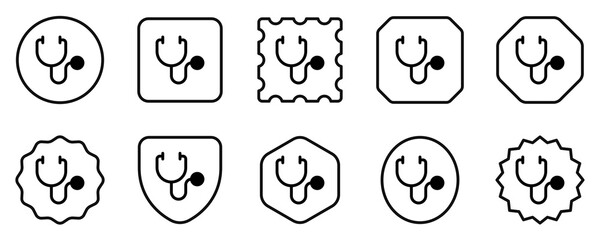 Editable stethoscope vector icon. Part of a big icon set family. Perfect for web and app interfaces, presentations, infographics, etc
