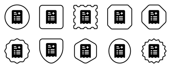 Editable medical prescription vector icon. Part of a big icon set family. Perfect for web and app interfaces, presentations, infographics, etc