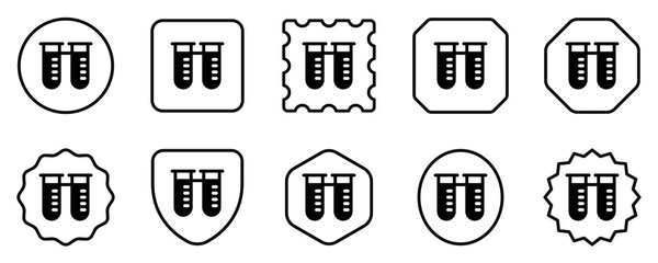 Editable test tubes vector icon. Part of a big icon set family. Perfect for web and app interfaces, presentations, infographics, etc