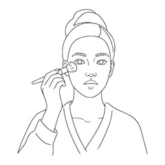 Makeup Pose Line Art: Simplify Beauty Routines with Minimalist Art