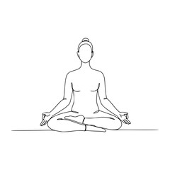 Mindfulness Pose Line Art: Capture Inner Peace with Minimalist Lines