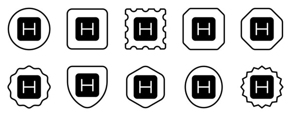 Editable hospital sign vector icon. Part of a big icon set family. Perfect for web and app interfaces, presentations, infographics, etc