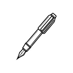 Illustration of a fountain pen perfect for creative projects and professional writing A symbol of elegance and precision