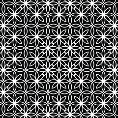 black and white traditional aesthetic flower of life geometric tribal pattern wallpaper background