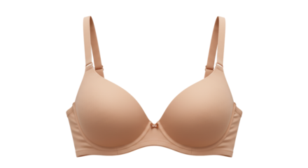 Isolated Nude Color Push Up Bra