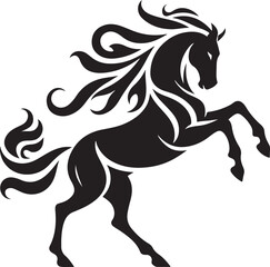 horse silhouette vector
