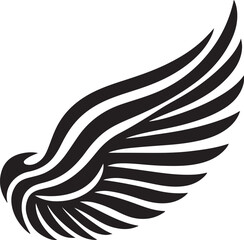 wing silhouette vector