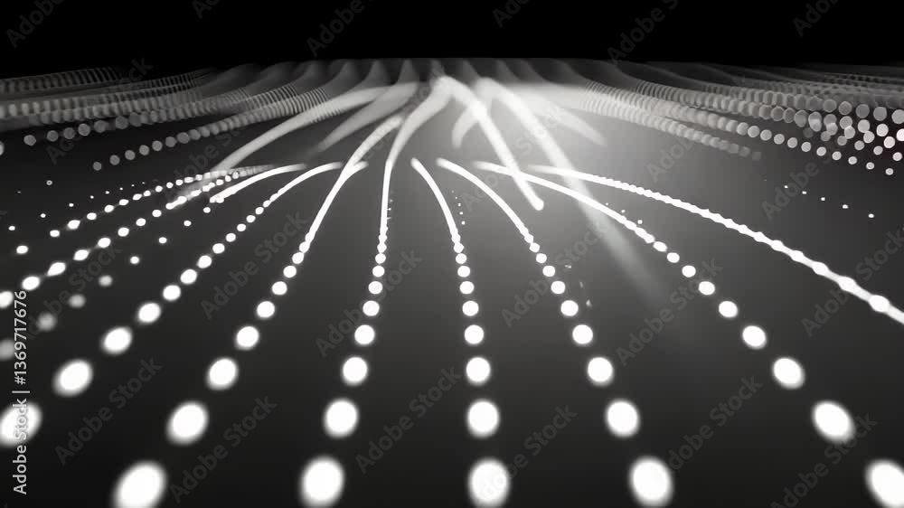 Poster dynamic waves of light create a mesmerizing visual experience in an abstract environment