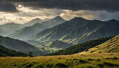 Fototapeta premium Le Paysage Montagneux