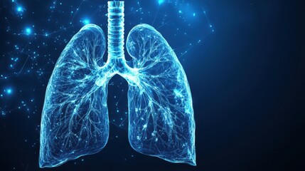 Abstract Lungs with red human bronchial tree structure. Lungs anatomy,left and right bronchus, bronchioles,Medicine cure tuberculosis, pneumonia, asthma. Abstract health care medical concept.