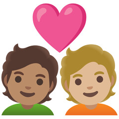 Couple with Heart: Man and Man
