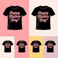A vibrant and cheerful design for a Mother's Day t-shirt