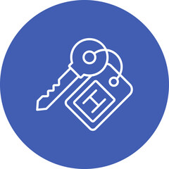 Obraz premium Room Key Icon