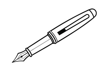 Elegant Fountain Pen Writing Instrument, Ink, Nib, Stationery