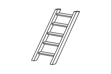 Simple Wooden Ladder, Steps, Climb, Height, Access, Ascent, Progress, Success, Goal, Achievement