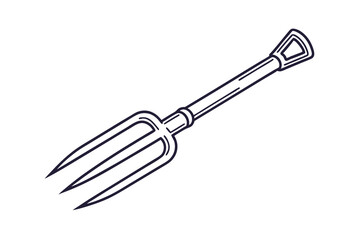 ThreeTined Garden Fork Farming Tool, Agriculture Equipment, Gardening