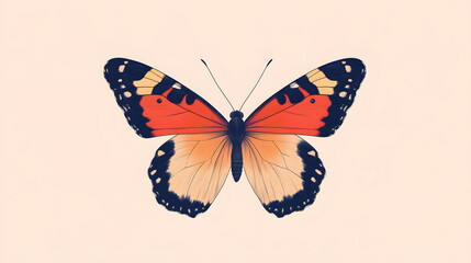 Obraz premium butterfly, insect, nature, wing, animal, beauty, wings, fly, swallowtail, yellow, moth, vector, spring, orange, design, black, summer, butterflies, flying, color, illustration, art, collection, tropic