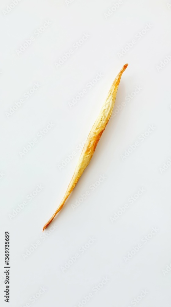 Poster modern minimalist composition of a single crisp object on white background