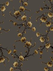 flower bunch and digital allover pattren and  black and white pattren