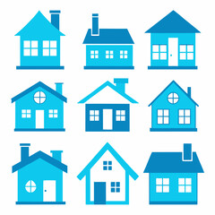 house icons set