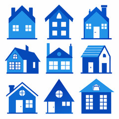 house icons set