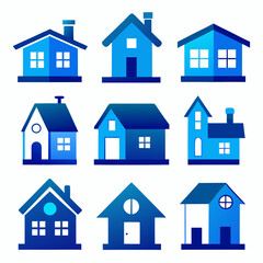 house icons set