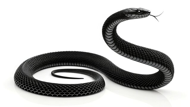 snake vector illustration  isolated on white or transparent background