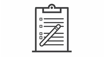 A document icon with a signature line, representing contracts, outlined on a white background.