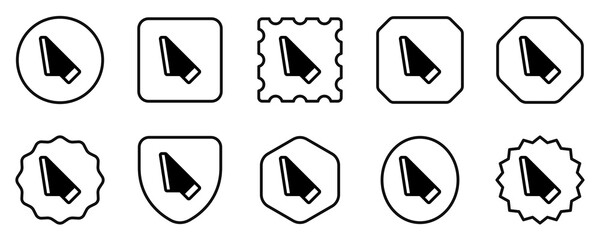 Editable slice tool vector icon. Part of a big icon set family. Perfect for web and app interfaces, presentations, infographics, etc