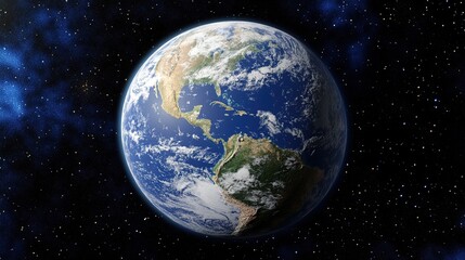 Earth in Space.AI Generation.