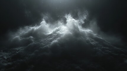 Obraz premium Dark Clouds Illuminated By Celestial Light