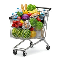 Full shopping trolley