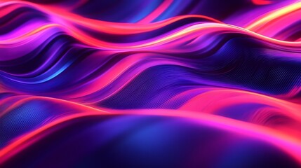 Fototapeta premium Fluid Neon Wave Gradient