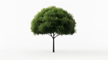 A minimalist tree clipart with a simple round canopy and a straight trunk, centered on a white background.