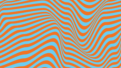 Abstract Wavy Striped Optical Illusion Background