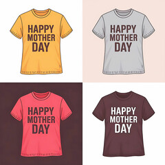 Mother's day special mom's loves rock's t-shirt design template.