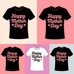 Mother's day special mom's loves rock's t-shirt design template.