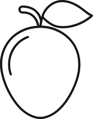vector illustration of an mango