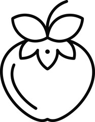 five flavorberry fruit outline icon.